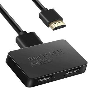 4K HDMI 호환 분배기 풀  스위치 1X2 in Out 증폭기 박스 PC 용 듀얼 디스플레이