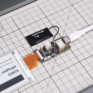 XIAO ESP32-S3 ePaper 디스플레이 보드 EE05는 24핀 저전력 SenseCraft HMI  배터리 커넥터 전원 스위치를