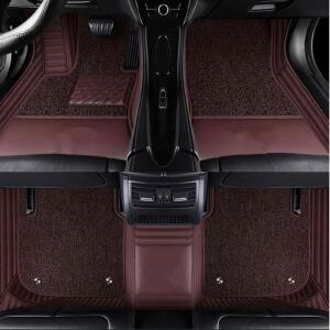 메르세데스 벤츠 EQS 450 SUV 2025-2023 5인승 맞춤형 특수 자동차 바닥 매트 최고급 이중 레이어 카펫 EQS