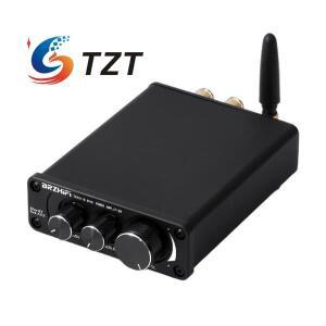 TZT BRZHIFI 미니 파워 앰프 TPA3116 2채널 50W50W HiFi 블루투스50 스테레오 오디오