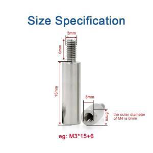 304 스테인리스 스틸 원형 스탠드오프 수컷-암컷 스페이서 나사 볼트 M2 M64/6/8mm