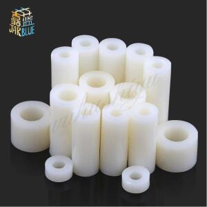 50pcs M3 흰색 나일론 ABS 비 스레드 스페이서 원형  오프 와셔 ID 3mm4mm 5mm PCB 보드 나사 볼트