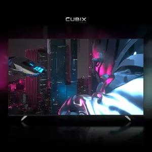 큐빅스 회사 회의실 100인치 TV 구글 스마트 QLED UHD 4K 대형