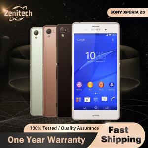 오리지널 소니 엑스페리아 Z3 D6603 휴대폰 5.2인치 쿼드코어 16GB ROM 3GB RAM 20.7MP 카메라 소니 엑스페
