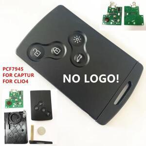 로고 없음! 5개/세트 4버튼 클리오4 키리스 자동차 키 스마트 카드 리모컨 433MHz 4A 칩 르노 클리오 IV 4
