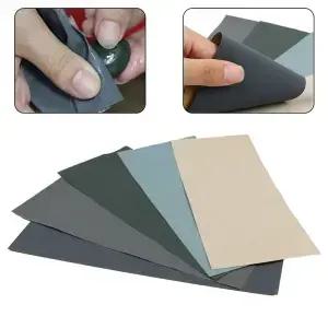 5Pcs 습식 및 건식 사포 2000 2500 3000 5000 7000 금속 연마 용 혼합 그릿 샌더 종이 93x230mm