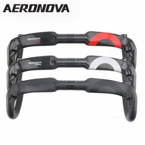 자전거 테잎 탄소 섬유 속도 핸들 레이싱 벤트 31 8mm AERONOVA 내부 라우팅 400 420 440mm 에어로 카본