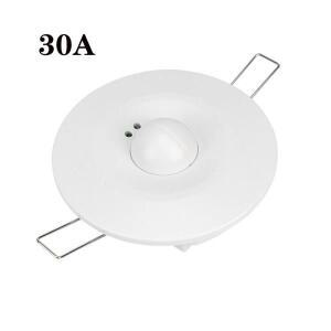 360도 마이크로파 레이더 센서 매립형 동작 감지기 조명 스위치 220-240V 천장
