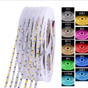 12V LED 스트립 SMD 2835 1M 2M 3M 4M 5M 테이프 라이트 120LED/M 웜 화이트 유연한 리본 홈 데코