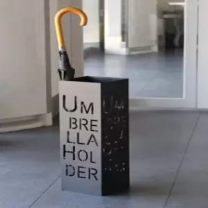 현관문앞 우산수납대 초슬림 사각형 우산보관대 긴손잡이 우산꽂이