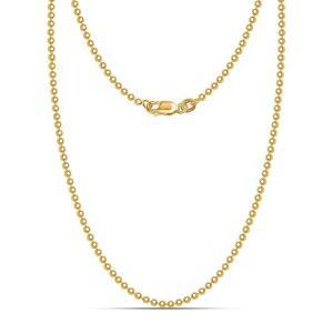 르칼라 18K 골드 오버 스털링 실버 이탈리아산 1.50MM, 2MM, 3MM 볼 체인 목걸이 16, 18, 20, 22, 24인치, 925 체인, 랍스터 클래스프 포함