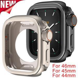 호환용 호환용 APPLE 애플 워치 케이스 울트라 3 2 1 49mm 46mm 44mm 45mm 메탈 범퍼 보호 케이스 알루미늄