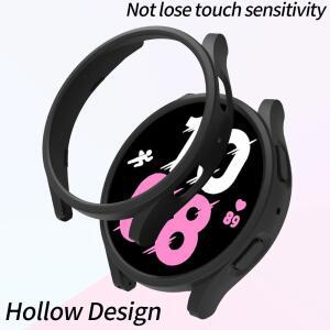 호환용 삼성 갤럭시 워치 watch7 6 5 4 44mm 40mm 보호 케이스 Pc 프레임 유리 보호대 없음 범퍼 갤럭시 워