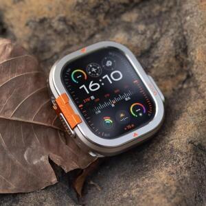 호환용 Apple 워치 watch 시리즈 Ultra 2 10 용 고급 티타늄 케이스 i워치 watch 46mm 49mm 용 금속 갑옷