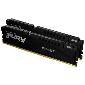 킹스턴 퓨리 비스트 128GB (2x64GB) 5600MT /s DDR5 CL36 데스크탑 메모리 | AMD EXPO 키트 2개 KF556C36BBEK2-128