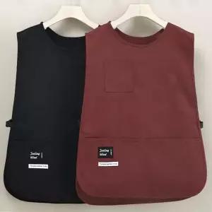 업소용 앞치마 통기성 조끼형 위생용품 작업용 카페 65x45cm 베스트 방수앞치마 주방용 조끼 작업복