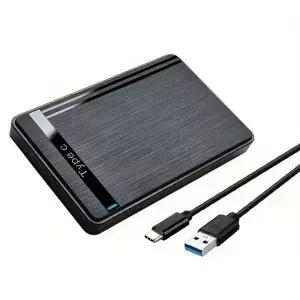 25인치 HDD 케이스 SATA to USB 30 타입 C 어댑터 박스 외장 하드 드라이브 5Gbps HD 휴대용 저장 장치
