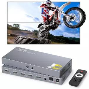HDMI 비디오 월 컨트롤러 2X2 4K x 2K HD 디스플레이 80도 회전 8 스플라이싱 모드 X2 X3 X4 2X 3X 입력 및