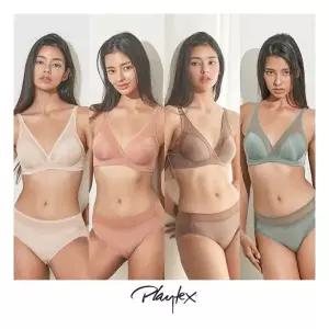 [플레이텍스] 노와이어 18HOUR 브라팬티 8종 [베이지+오렌지+모카+카키] PXW4O37383942_T