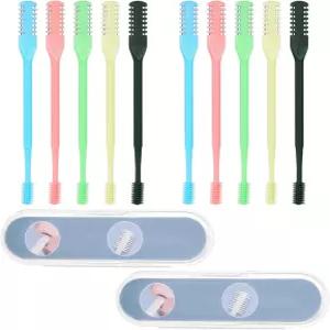 10PCS 2 in 1 코털 커터 업그레이드 수동 트리머 양면 나이프 360 콧구멍 털 제거 도구 부드러운 청소