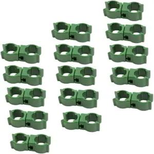 NULLYLU 50pcs 식물 덩굴 지분 커넥터 가든 아치 트렐리스 고정 버클 야외 지지대