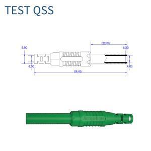 QSS 10pcs 4mm 바나나 플러그 암커넥터 구리 연장 케이블 커넥터 DIY 전기 Q.10051