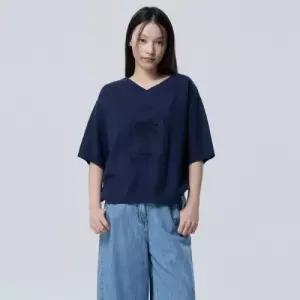 베네통 BENETTON 야자수 브이넥 니트 BAKPE4631NY