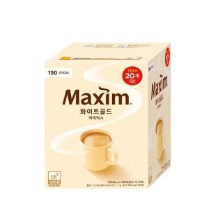 맥심 화이트골드 11.7g 190개입, 4개