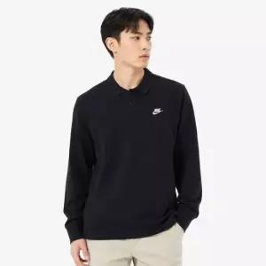 나이키 남성 클럽 니트 롱슬리브 폴로 FQ3417-010) M NK CLUB KNIT LS POLO)