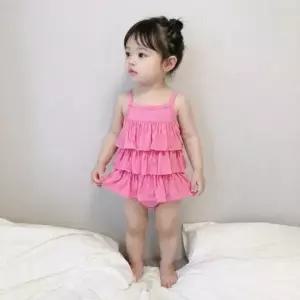 캉캉프릴 민소매 바디수트