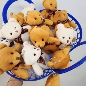 고품질 2컬러 곰 인형키링 가방고리 키홀더 선물 (WEFCB01)