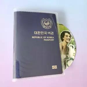 투명 여권 커버 케이스 PVC 반투명 깔끔 클리어 여행 패스포트 필수품 (WF0FA43)