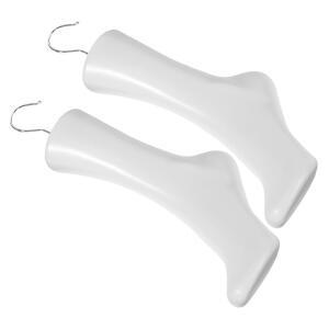 비문 2 pcs 발 몰드 소품 발 여성 양말 디스플레이 스탠드 마네킹 홀더 풋 모델 플라스틱 화이트