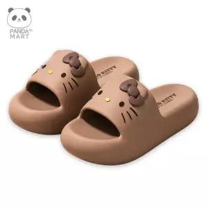 헬로키티 EVA 쿠션 슬리퍼 250mm 브라운 캐릭터 실내화 욕실화