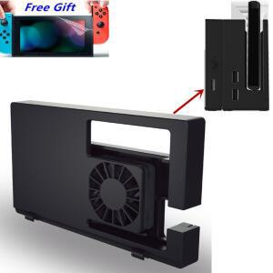 Nintendo호환 Switch Dock 용 외부 냉각 팬 통풍기 NS 터보 쿨러 기존 도킹 스테이션 스냅 온