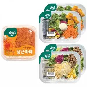 스윗밸런스 당근라페 650g + 샐러드 2종 4팩 820g 706689