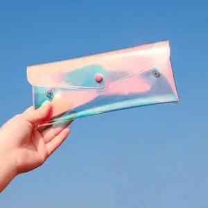 [골드스마일]홀로그램 PVC 백 파우치 20x9cm