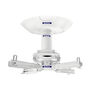 QualGear Pro-AV QG-KIT-CA-3In-W 프로젝터 마운트 키트 액세서리 싱글 조이스트 천장 어댑터, 3인치 1.5인치, 흰색