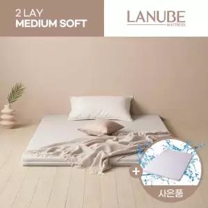 [밴드커버+스트랩] 라누베 프리미엄 메모리폼 토퍼 매트리스 미디움소프트 (8cm/S)