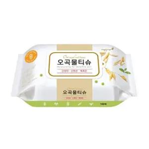 깨끗한나라 오곡 물티슈 100매 리필형 10개