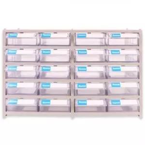 BS 사물함20칸 33x15x20cm 영수증 회사 서랍함 사무실 서류꽂이 서류정리함