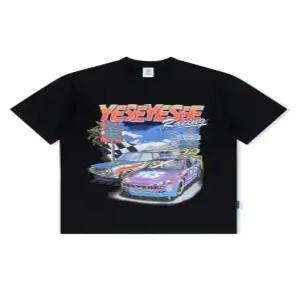 예스아이씨 Racing Tee Black 반소매 티셔츠 YS250TTSST02BLK