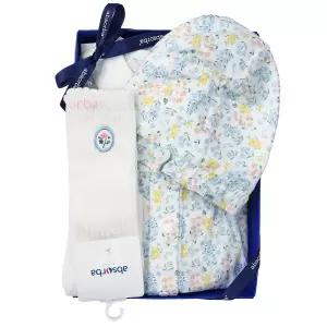 갤러리아 (압소바출산,백일,바디슈트)클로반소바디슈트(모자)블루+장말세