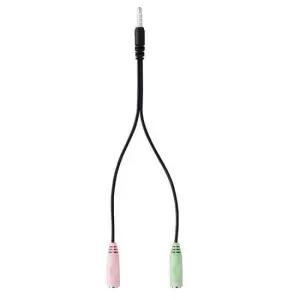 마이크변환젠더 엑토 4극 변환 케이블 Y젠더 헤드셋 마이크 AUXA-01