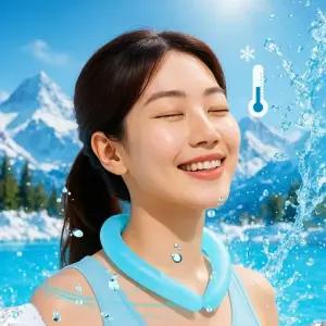 [썸머핫템] 2026신상 케이스포함 4color 아이스쿨링 쿨스카프 넥쿨러 냉감 등산 얼음 목걸이 베이직