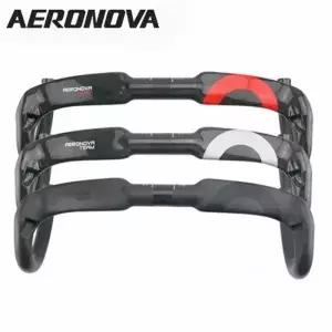 탄소 섬유 속도 핸들 바 레이싱 자전거 벤트 31.8mm AERONOVA 내부 라우팅 에어로 카본 드롭