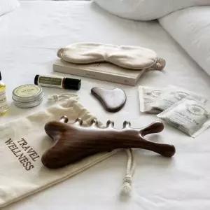 머리 지압 마사지 승모근 빗 림프 순환 괄사 마사지기