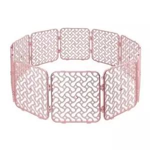 애견펜스 반려견울타리 핑크 개팬스 팬스 10p 강아지울타리