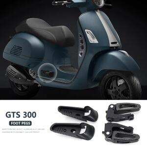 접이식발받침대 베스파 GTS 300 GTS300 슈퍼 2015 2025 오토바이 발판 페달 리어 풋레스트 풋페그 승객용 페그 액세서리