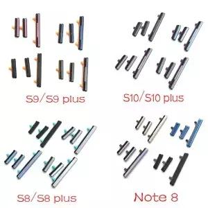 새로운 사이드 키 세트 전원 및 볼륨 버튼 부품 삼성 S8 S9 S10 플러스 노트 8 라이트용